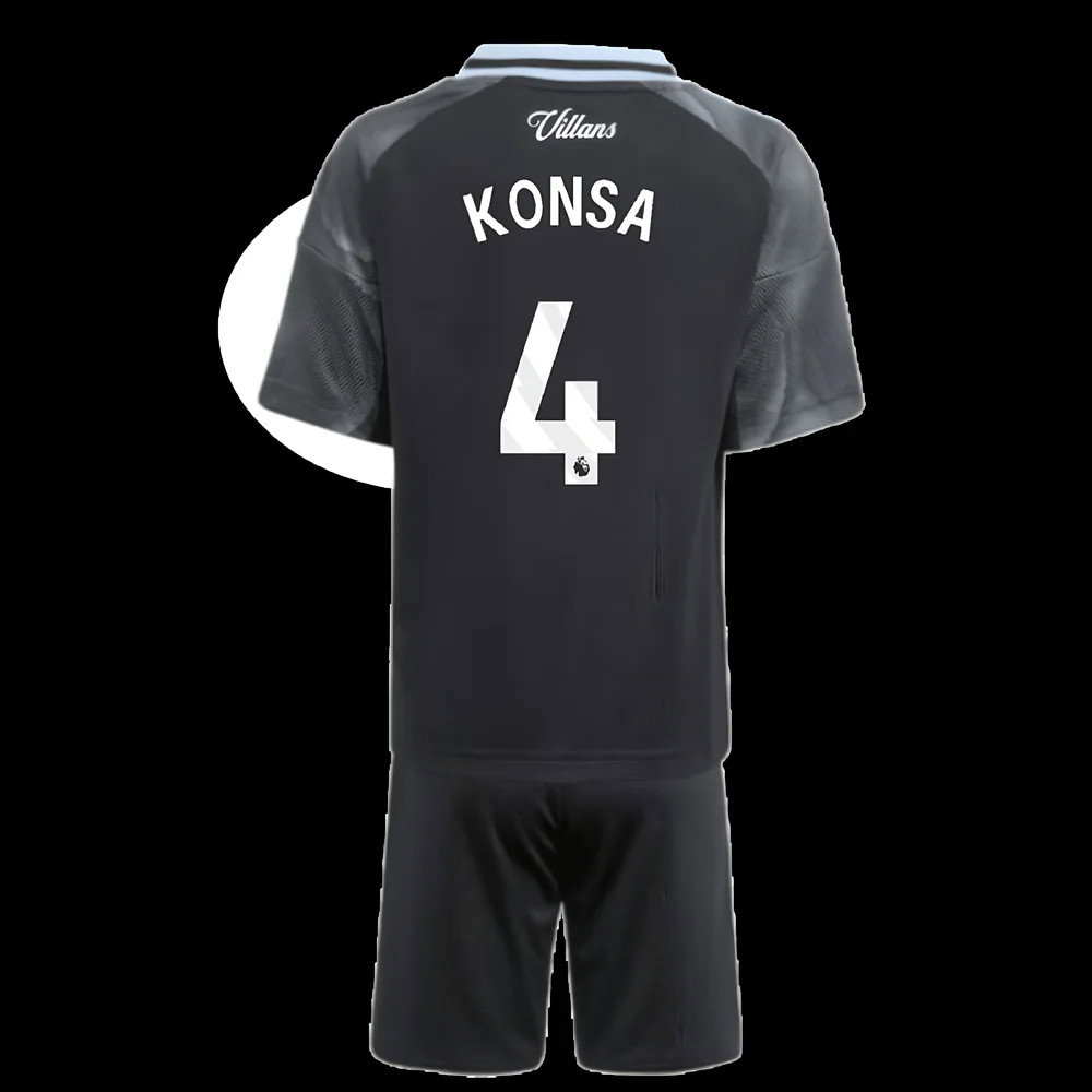 2025-2026 Aston Villa Away Mini Kit (Konsa 4)