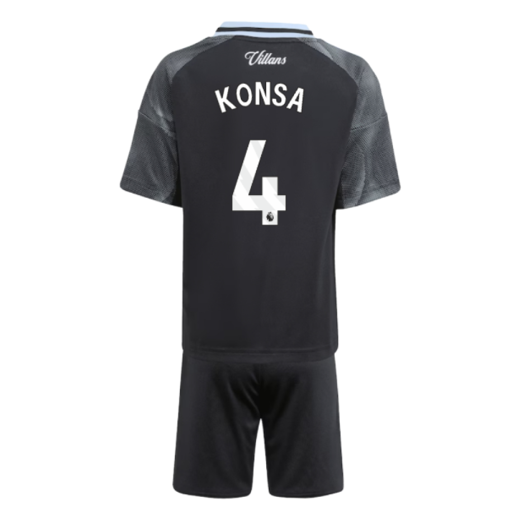 2025-2026 Aston Villa Away Mini Kit (Konsa 4)