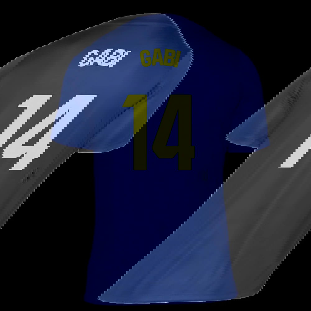 2025-2026 Atletico Madrid Pre-Match Shirt (Blue-Yellow) (Gabi 14)