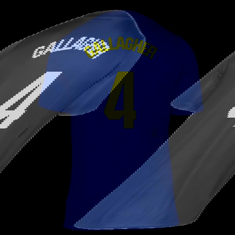 2025-2026 Atletico Madrid Pre-Match Shirt (Blue-Yellow) (Gallagher 4)