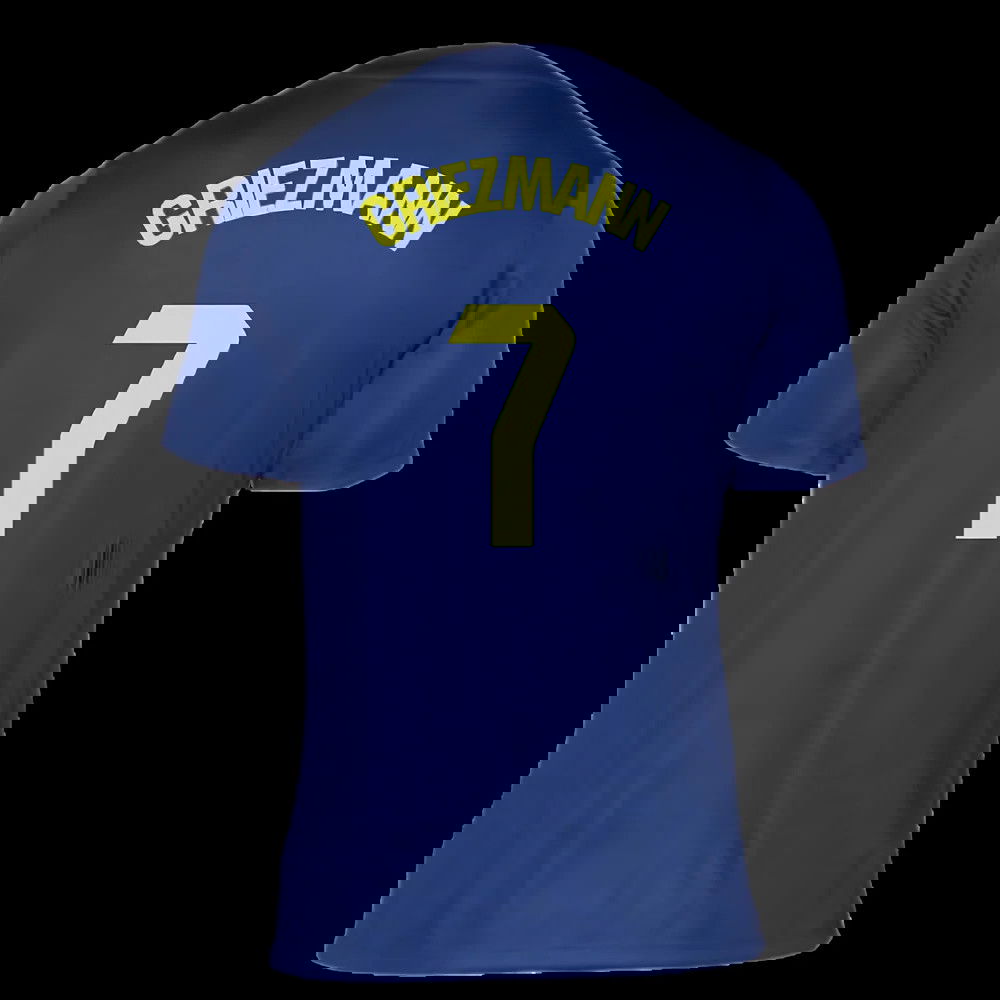 2025-2026 Atletico Madrid Pre-Match Shirt (Blue-Yellow) (Griezmann 7)