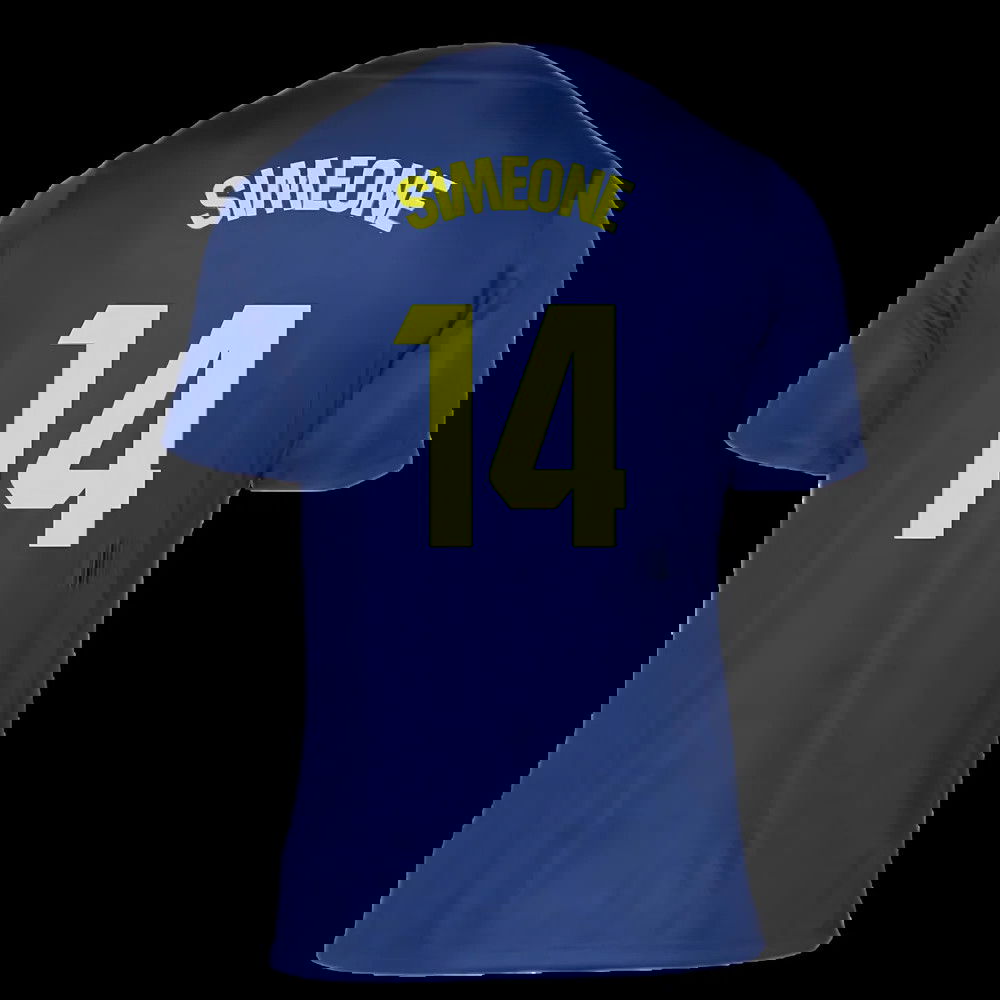 2025-2026 Atletico Madrid Pre-Match Shirt (Blue-Yellow) (Simeone 14)