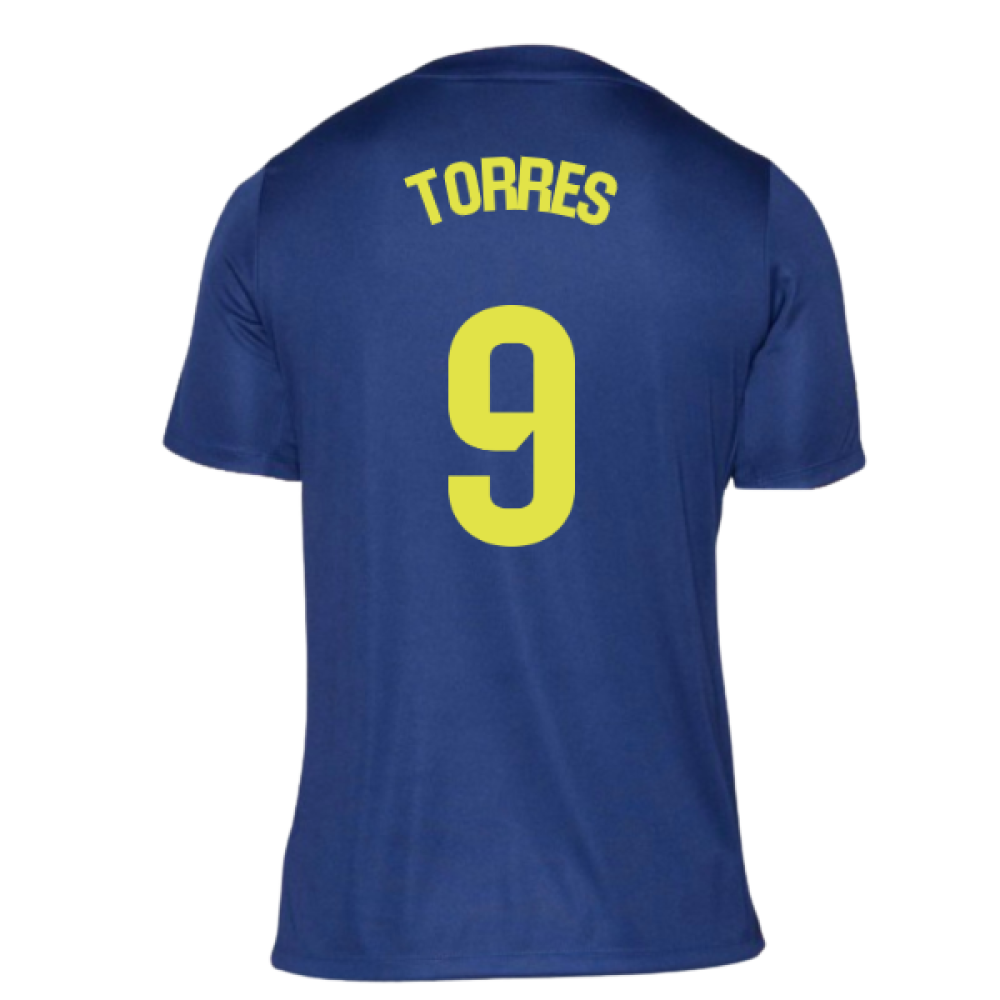 2025-2026 Atletico Madrid Pre-Match Shirt (Blue-Yellow) (Torres 9)