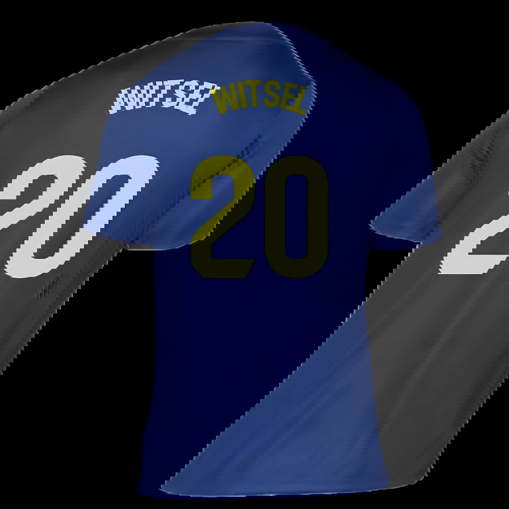 2025-2026 Atletico Madrid Pre-Match Shirt (Blue-Yellow) (Witsel 20)