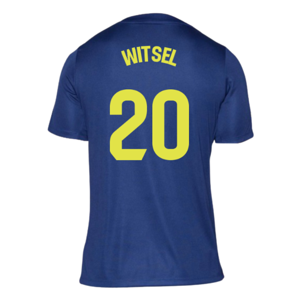 2025-2026 Atletico Madrid Pre-Match Shirt (Blue-Yellow) (Witsel 20)