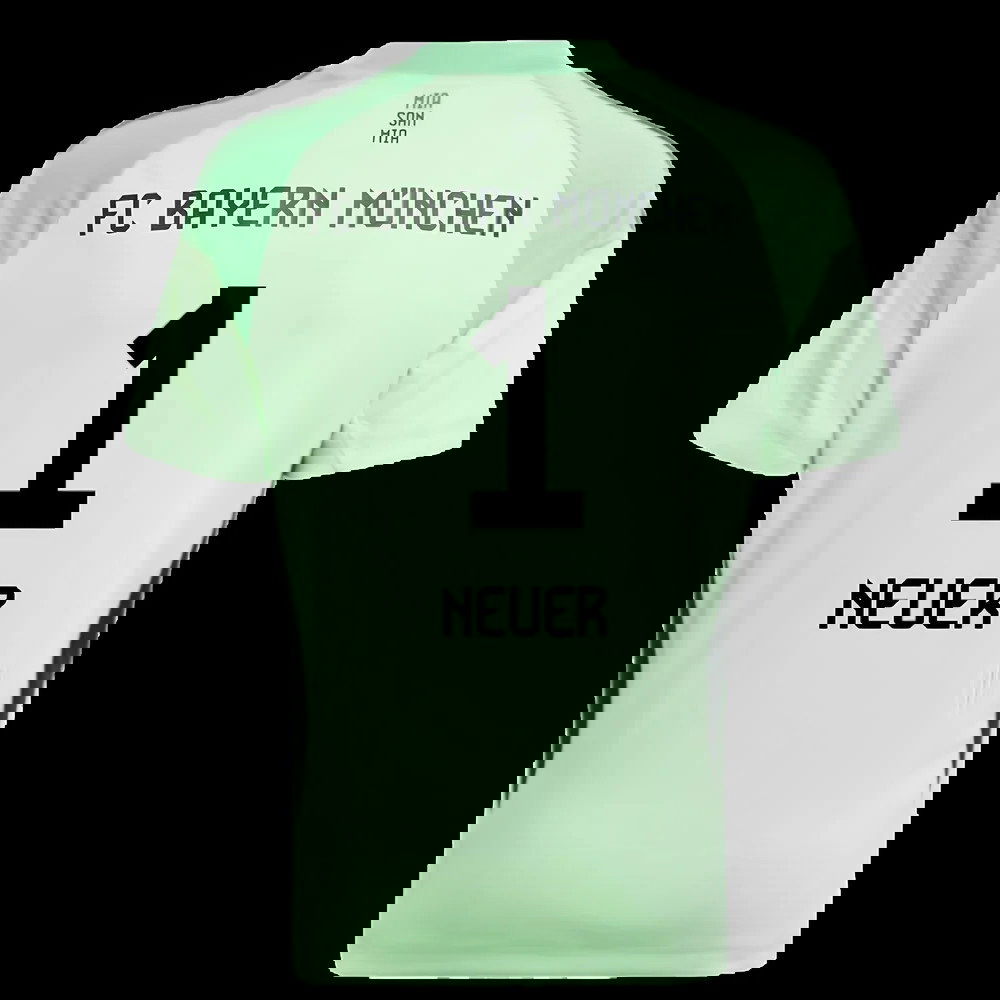 2025-2026 Bayern Munich Home Goalkeeper Shirt (Glory Mint) - Kids (Neuer 1)