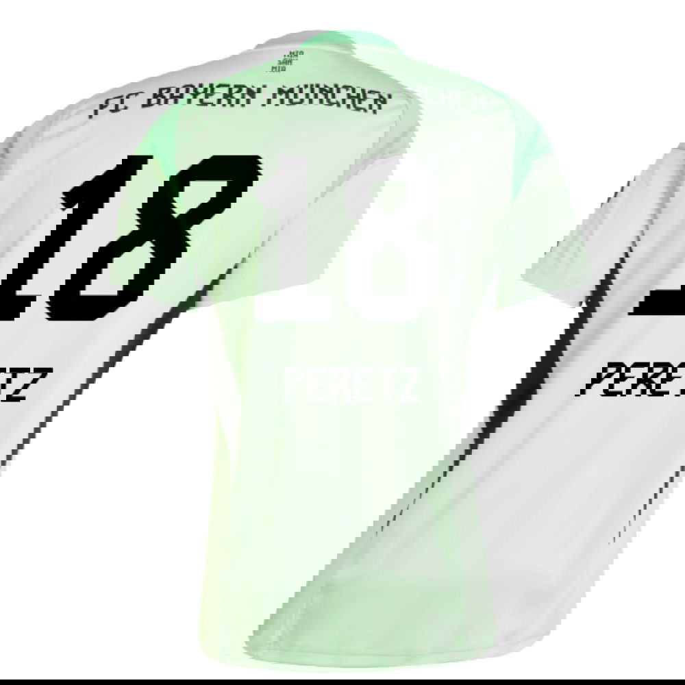 2025-2026 Bayern Munich Home Goalkeeper Shirt (Glory Mint) (Peretz 18)