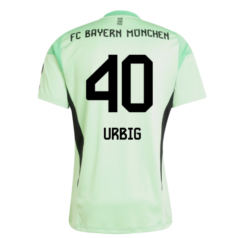 2025-2026 Bayern Munich Home Goalkeeper Shirt (Glory Mint) (Urbig 40)