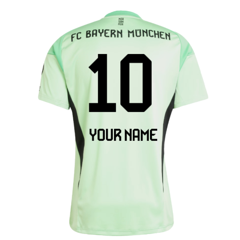 2025-2026 Bayern Munich Home Goalkeeper Shirt (Glory Mint) (Your Name)
