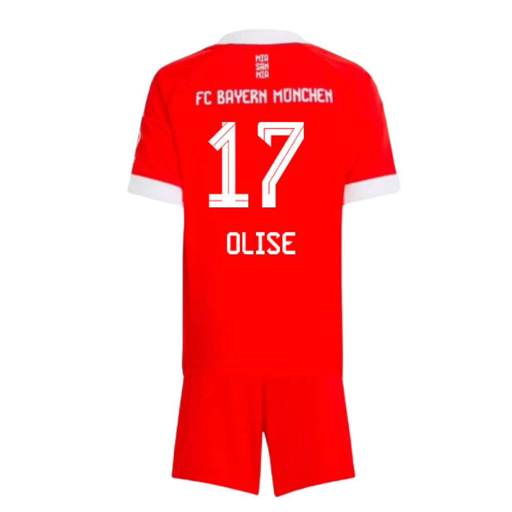 2025-2026 Bayern Munich Home Mini Kit (Olise 17)