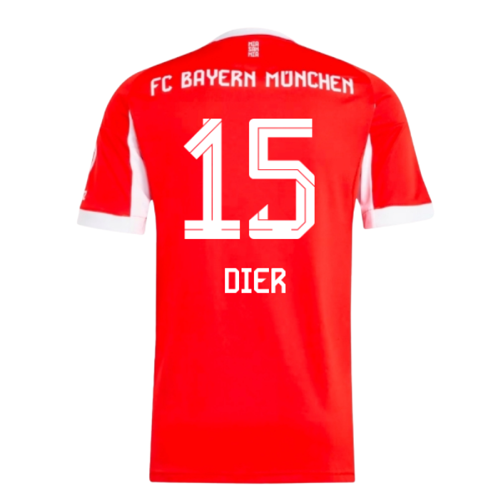 2025-2026 Bayern Munich Home Shirt (Dier 15)