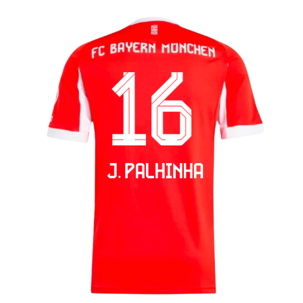 2025-2026 Bayern Munich Home Shirt (J. Palhinha 16)