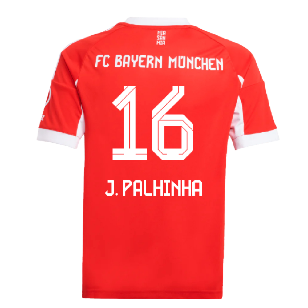 2025-2026 Bayern Munich Home Shirt (Kids) (J. Palhinha 16)