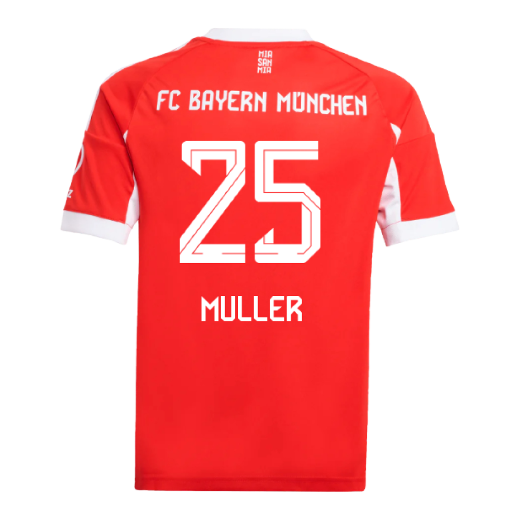 2025-2026 Bayern Munich Home Shirt (Kids) (Muller 25)