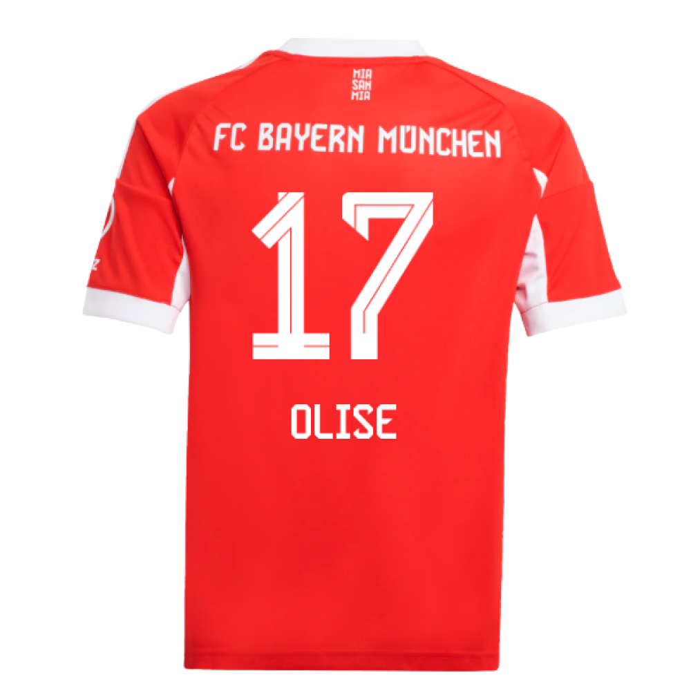 2025-2026 Bayern Munich Home Shirt (Kids) (Olise 17)