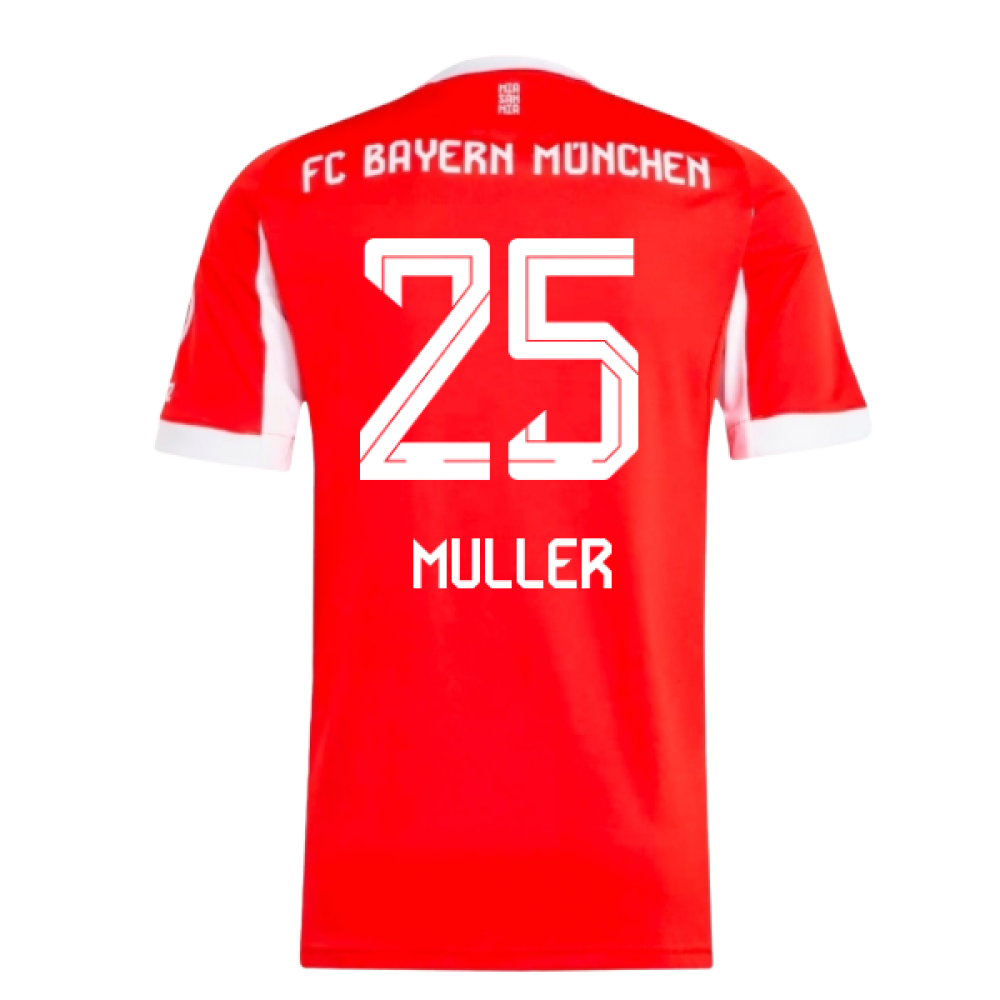 2025-2026 Bayern Munich Home Shirt (Muller 25)