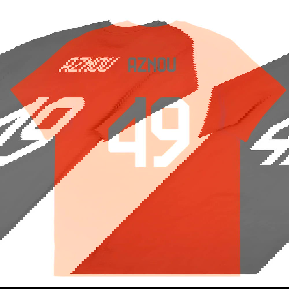 2025-2026 Bayern Munich Seasonal Graphic Tee (Red) (Aznou 49)