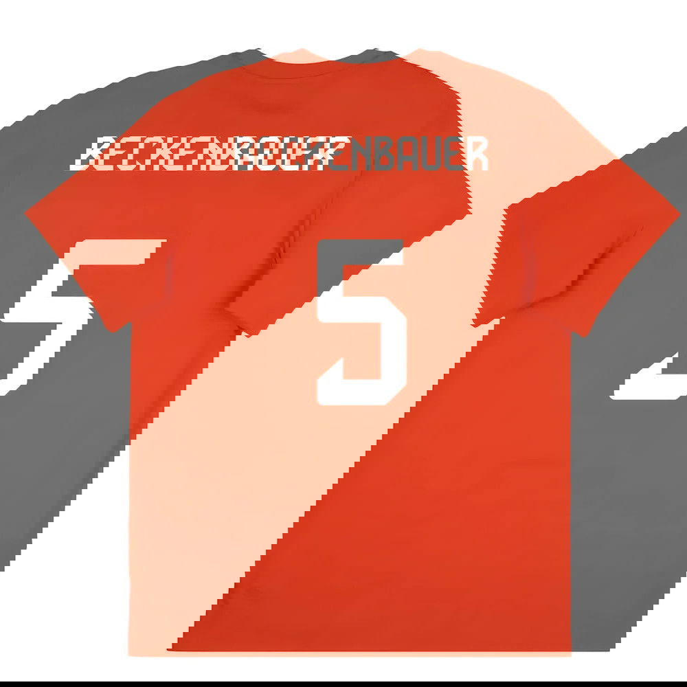 2025-2026 Bayern Munich Seasonal Graphic Tee (Red) (Beckenbauer 5)