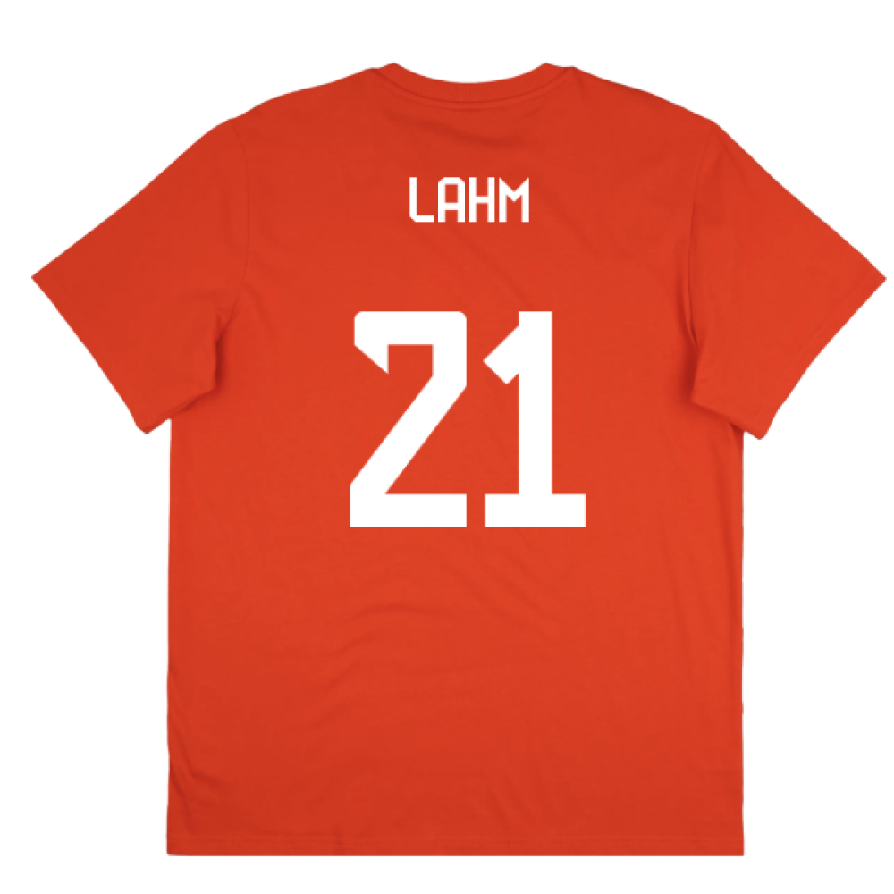2025-2026 Bayern Munich Seasonal Graphic Tee (Red) (Lahm 21)