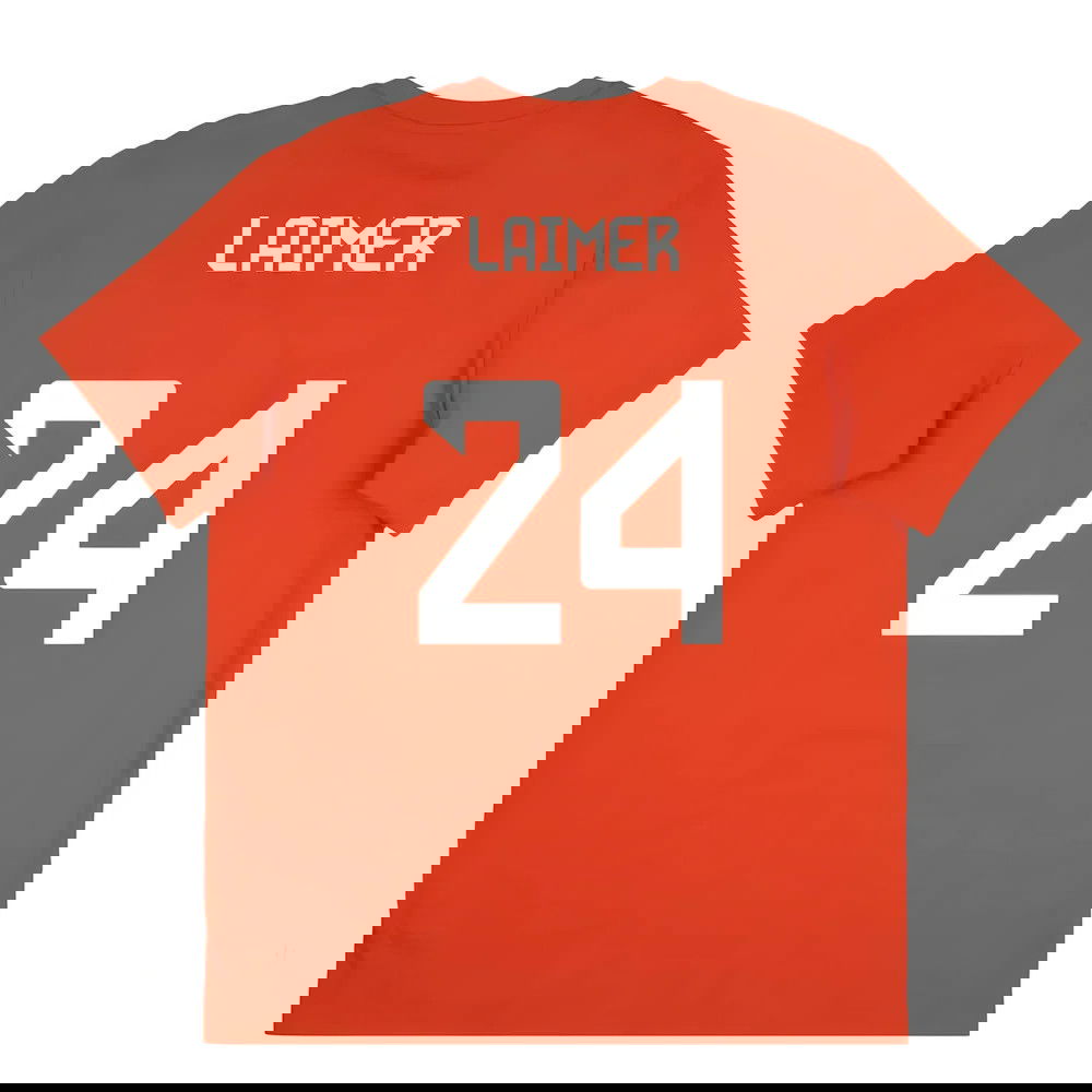 2025-2026 Bayern Munich Seasonal Graphic Tee (Red) (Laimer 24)