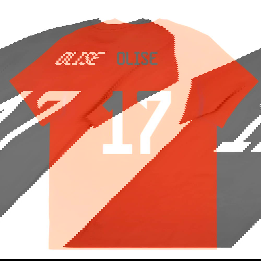 2025-2026 Bayern Munich Seasonal Graphic Tee (Red) (Olise 17)