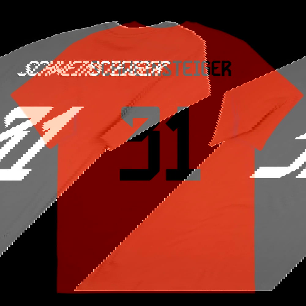 2025-2026 Bayern Munich Seasonal Graphic Tee (Red) (Schweinsteiger 31)