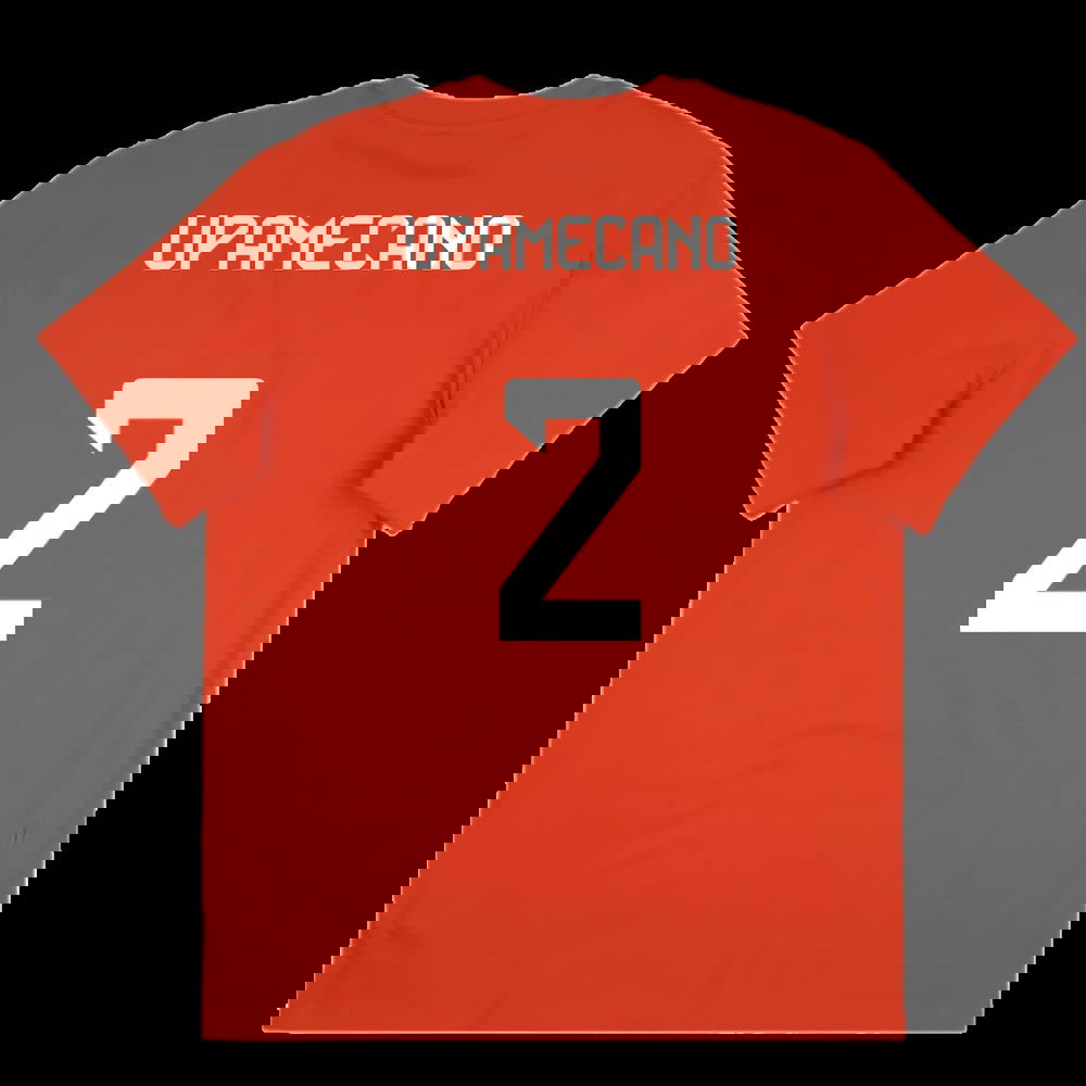 2025-2026 Bayern Munich Seasonal Graphic Tee (Red) (Upamecano 2)