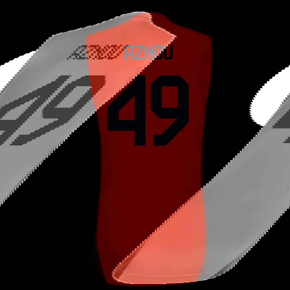 2025-2026 Bayern Munich Sleeveless Jersey (Easy Coral) (Aznou 49)
