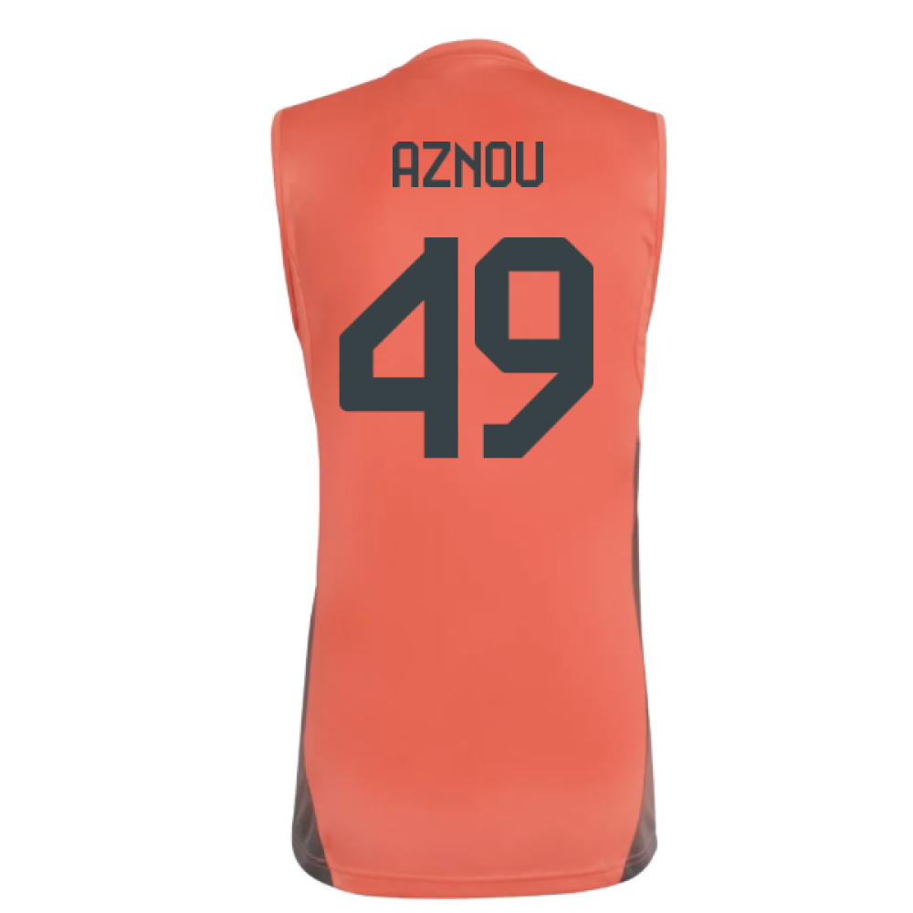 2025-2026 Bayern Munich Sleeveless Jersey (Easy Coral) (Aznou 49)