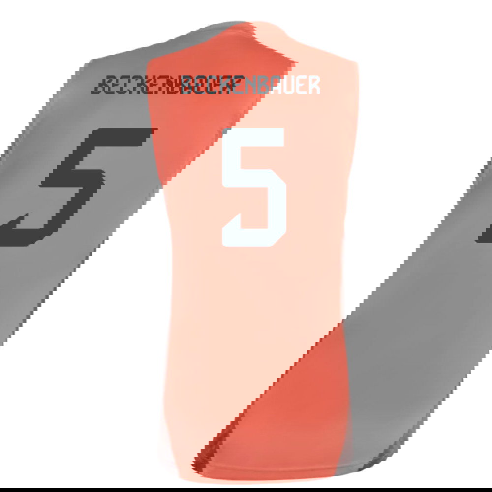 2025-2026 Bayern Munich Sleeveless Jersey (Easy Coral) (Beckenbauer 5)