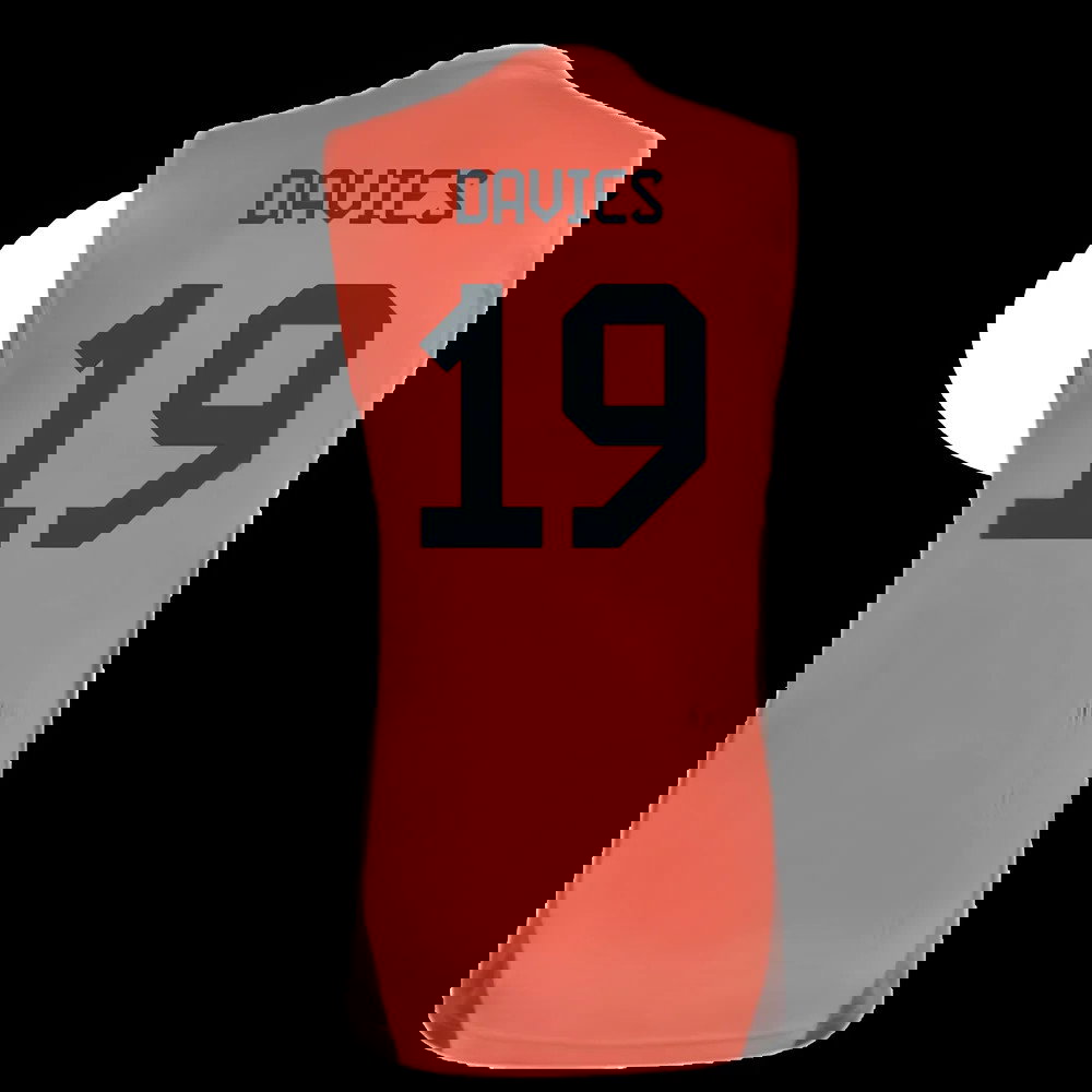 2025-2026 Bayern Munich Sleeveless Jersey (Easy Coral) (Davies 19)