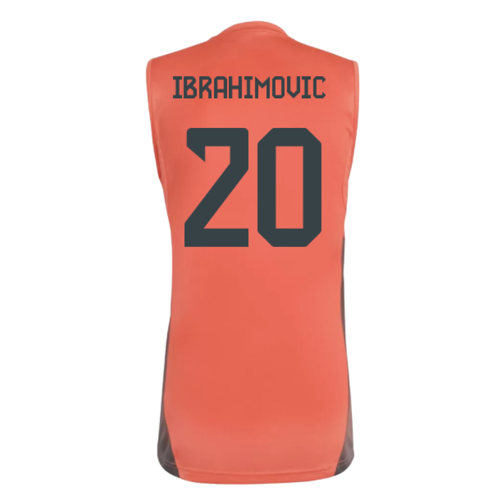 2025-2026 Bayern Munich Sleeveless Jersey (Easy Coral) (Ibrahimovic 20)
