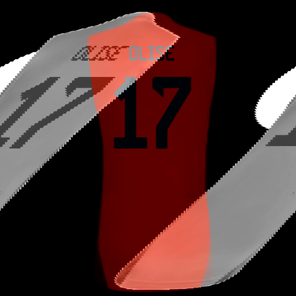 2025-2026 Bayern Munich Sleeveless Jersey (Easy Coral) (Olise 17)