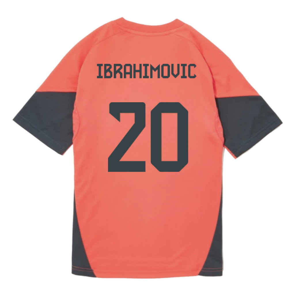 2025-2026 Bayern Munich Training Shirt (Easy Coral) - Kids (Ibrahimovic 20)