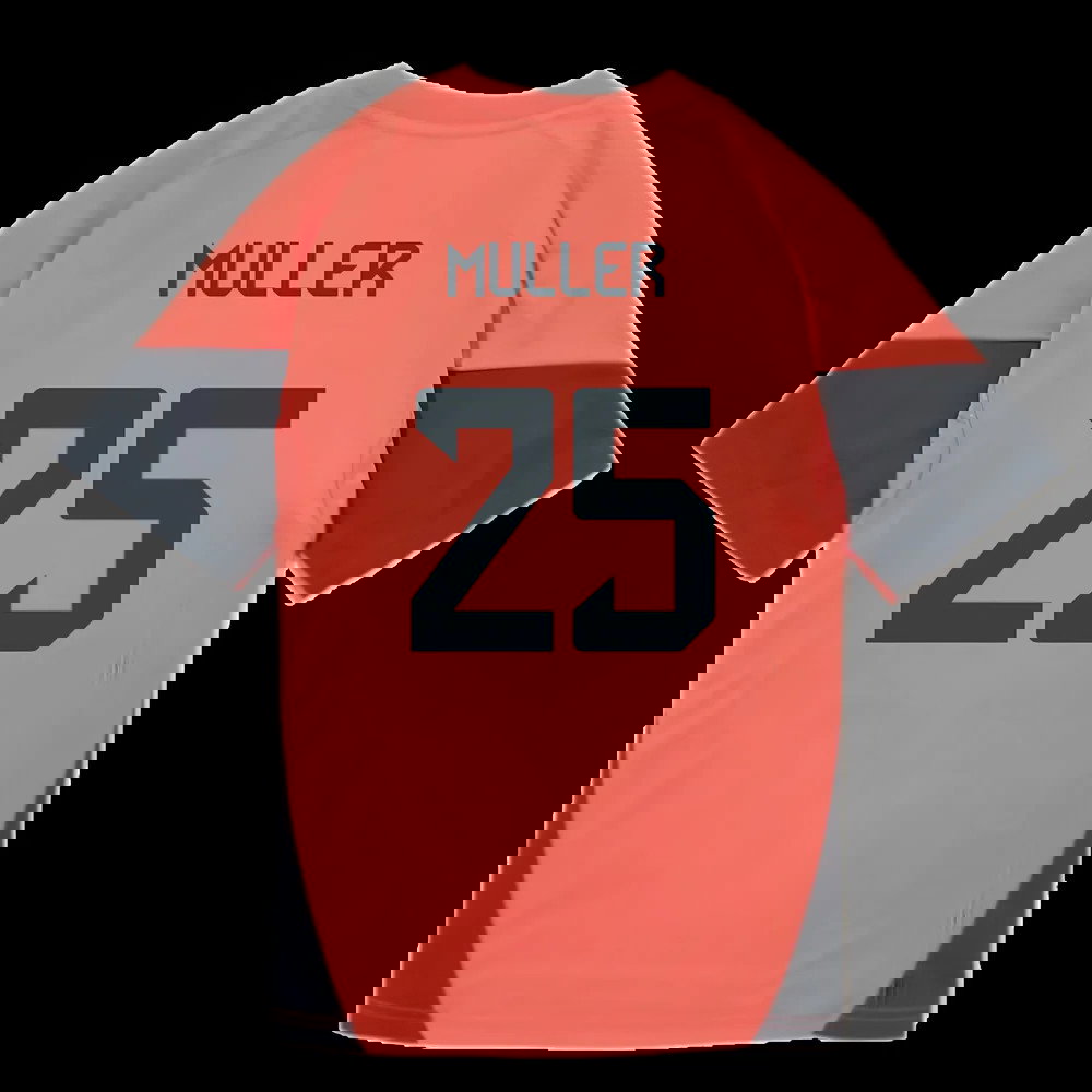 2025-2026 Bayern Munich Training Shirt (Easy Coral) - Kids (Muller 25)