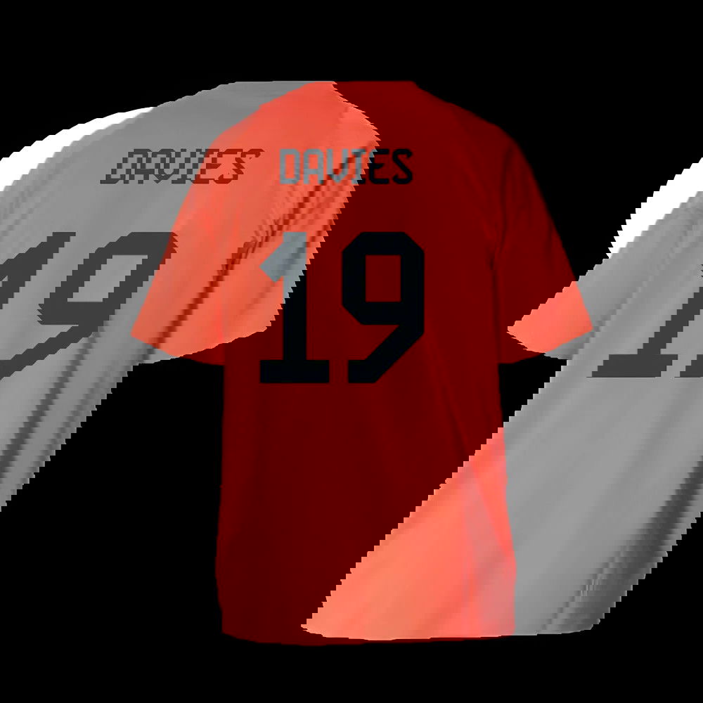 2025-2026 Bayern Munich Training Tee (Easy Coral) - Kids (Davies 19)