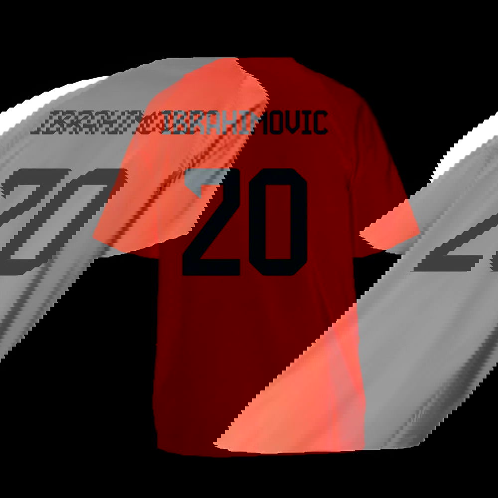 2025-2026 Bayern Munich Training Tee (Easy Coral) - Kids (Ibrahimovic 20)