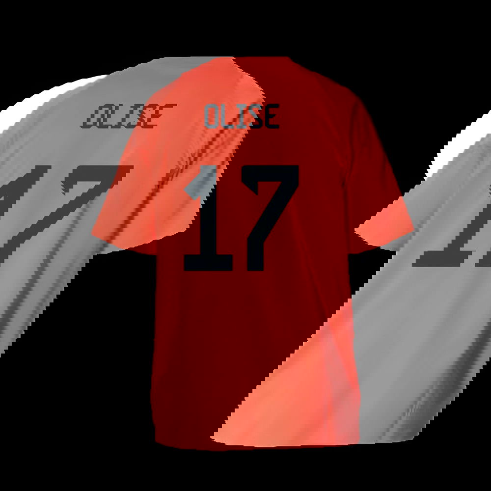 2025-2026 Bayern Munich Training Tee (Easy Coral) - Kids (Olise 17)