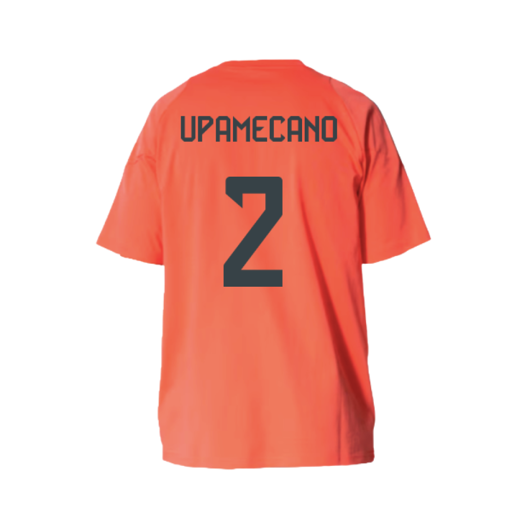 2025-2026 Bayern Munich Training Tee (Easy Coral) - Kids (Upamecano 2)