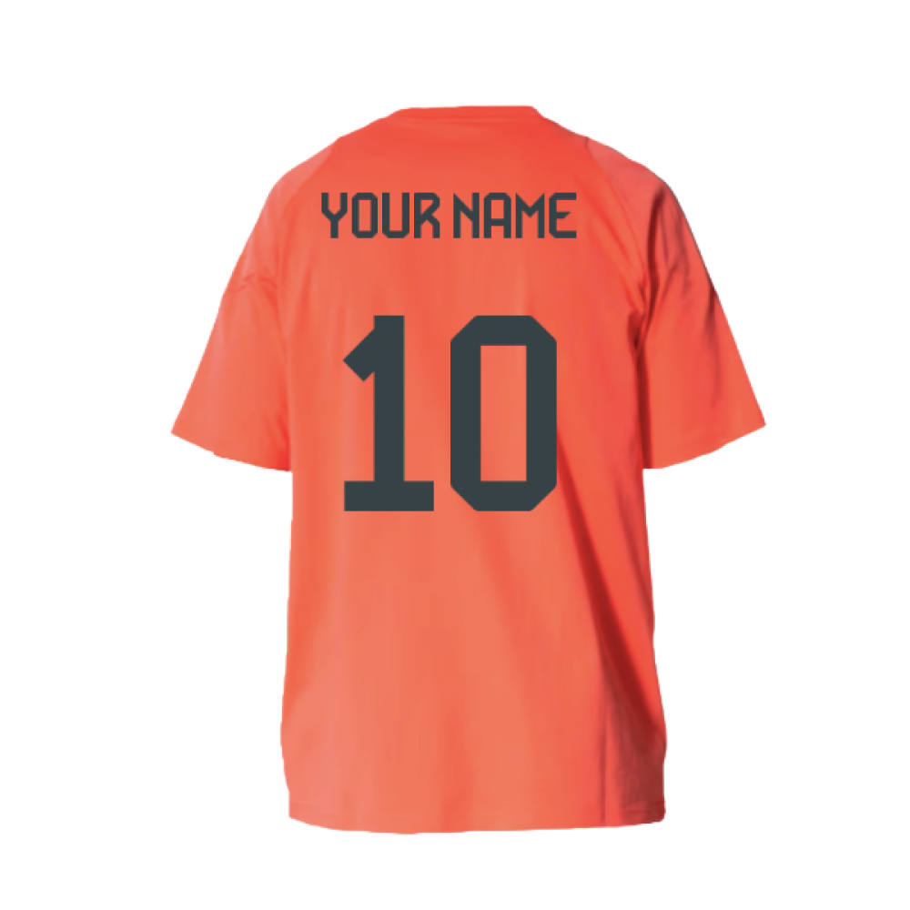 2025-2026 Bayern Munich Training Tee (Easy Coral) - Kids (Your Name)