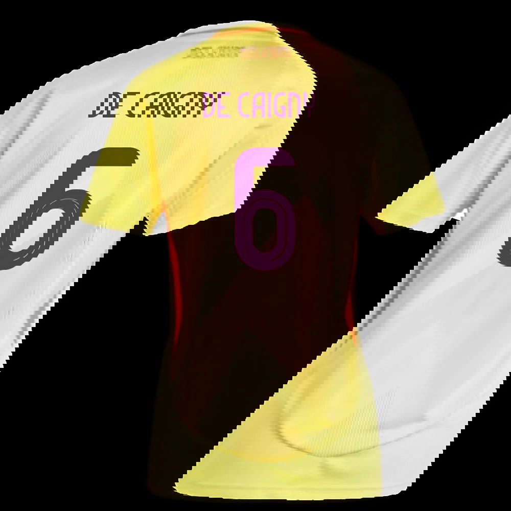 2025-2026 Belgium Womens Team Away Shirt (Ladies) (De Caigny 6)