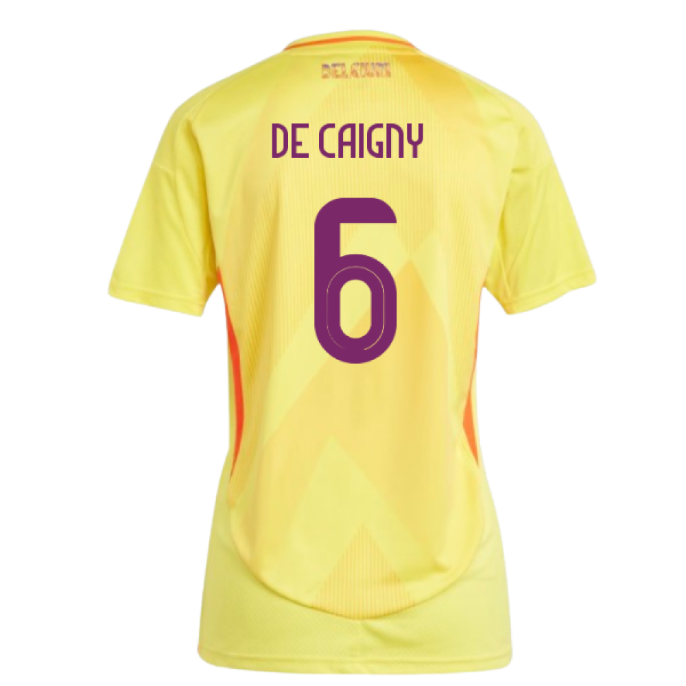 2025-2026 Belgium Womens Team Away Shirt (Ladies) (De Caigny 6)
