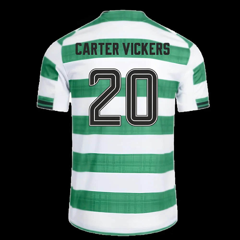 2025-2026 Celtic Authentic Home Shirt (Carter Vickers 20)