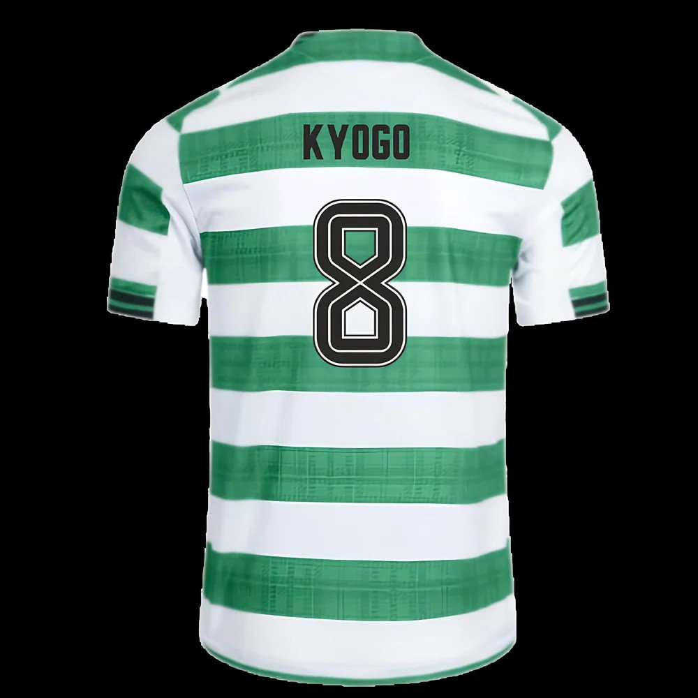 2025-2026 Celtic Authentic Home Shirt (Kyogo 8)