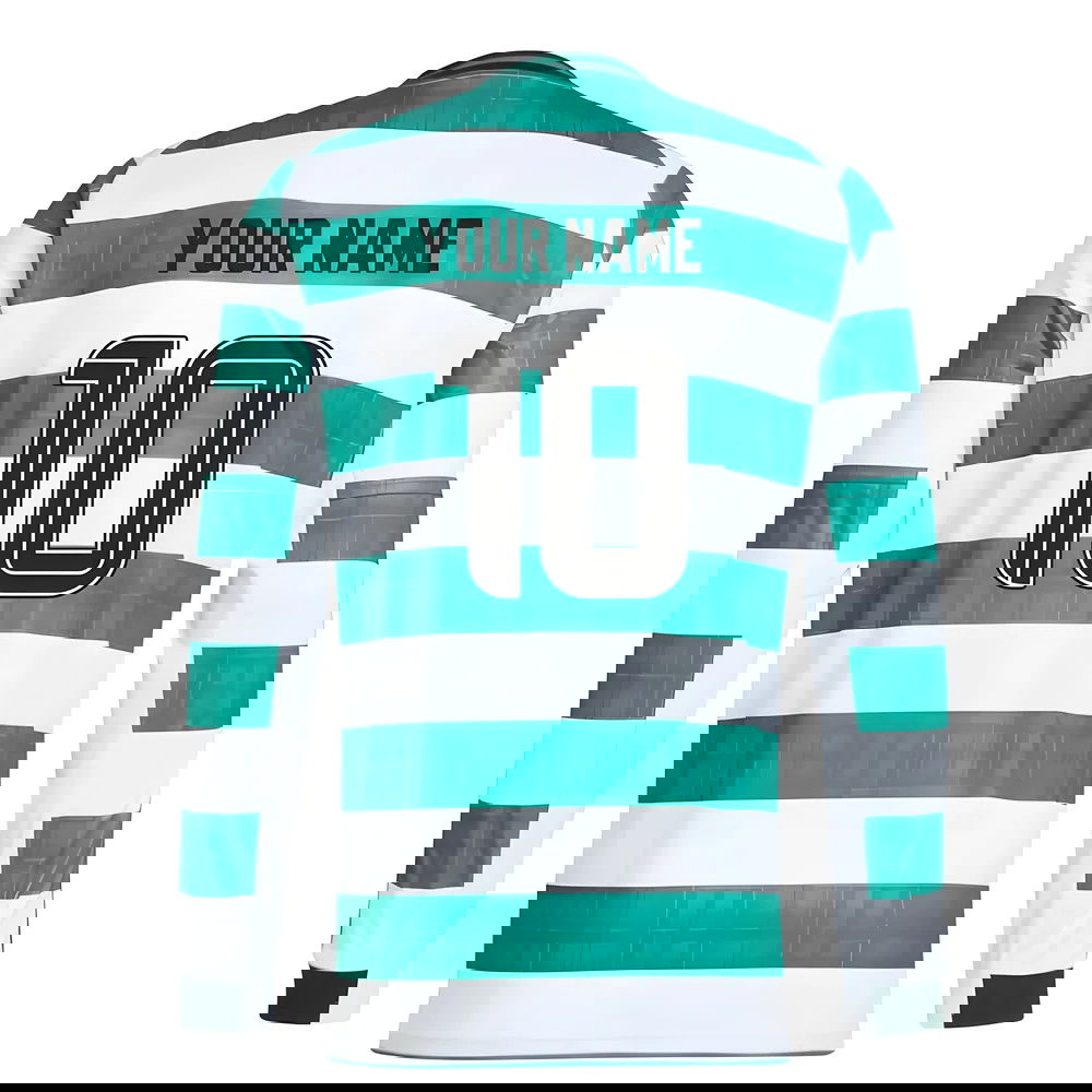 2025-2026 Celtic Long Sleeve Home Shirt (Your Name)