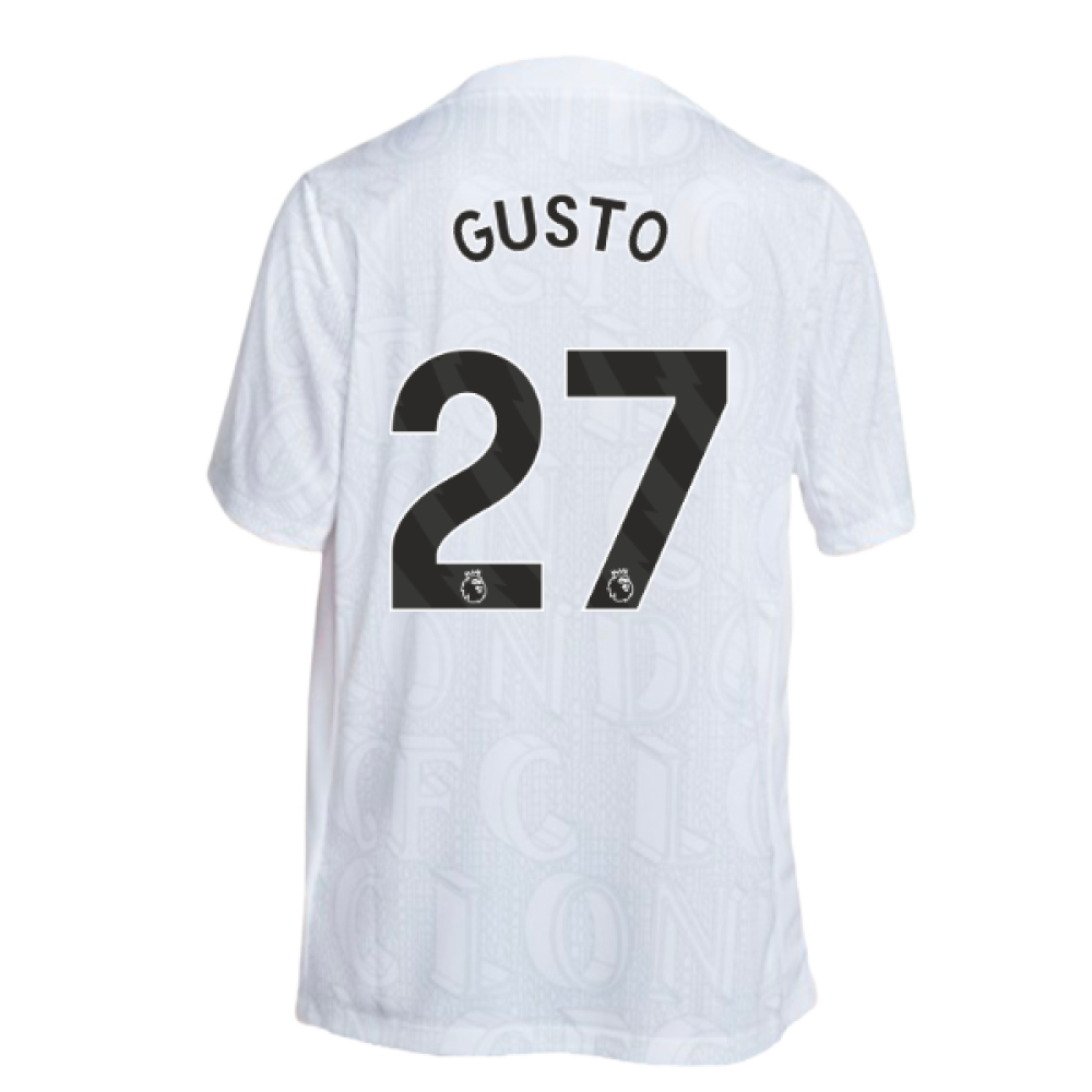 2025-2026 Chelsea Academy Pro Pre-Match Football Top (White) (Gusto 27)