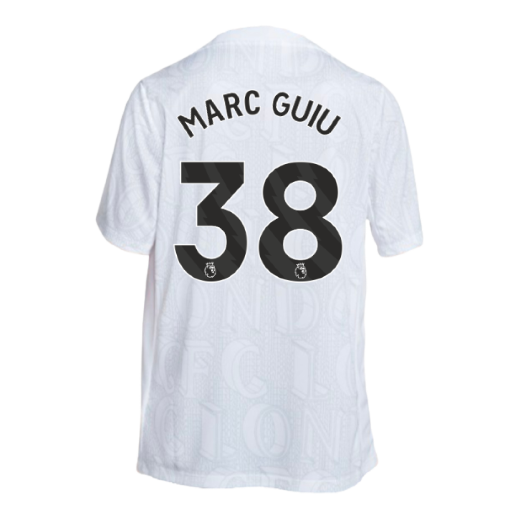 2025-2026 Chelsea Academy Pro Pre-Match Football Top (White) (Marc Guiu 38)