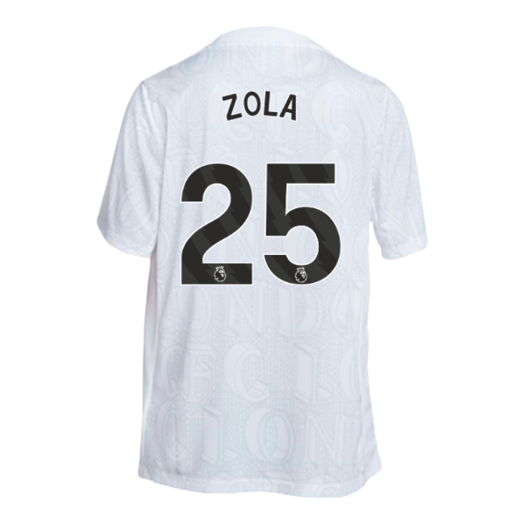 2025-2026 Chelsea Academy Pro Pre-Match Football Top (White) (Zola 25)
