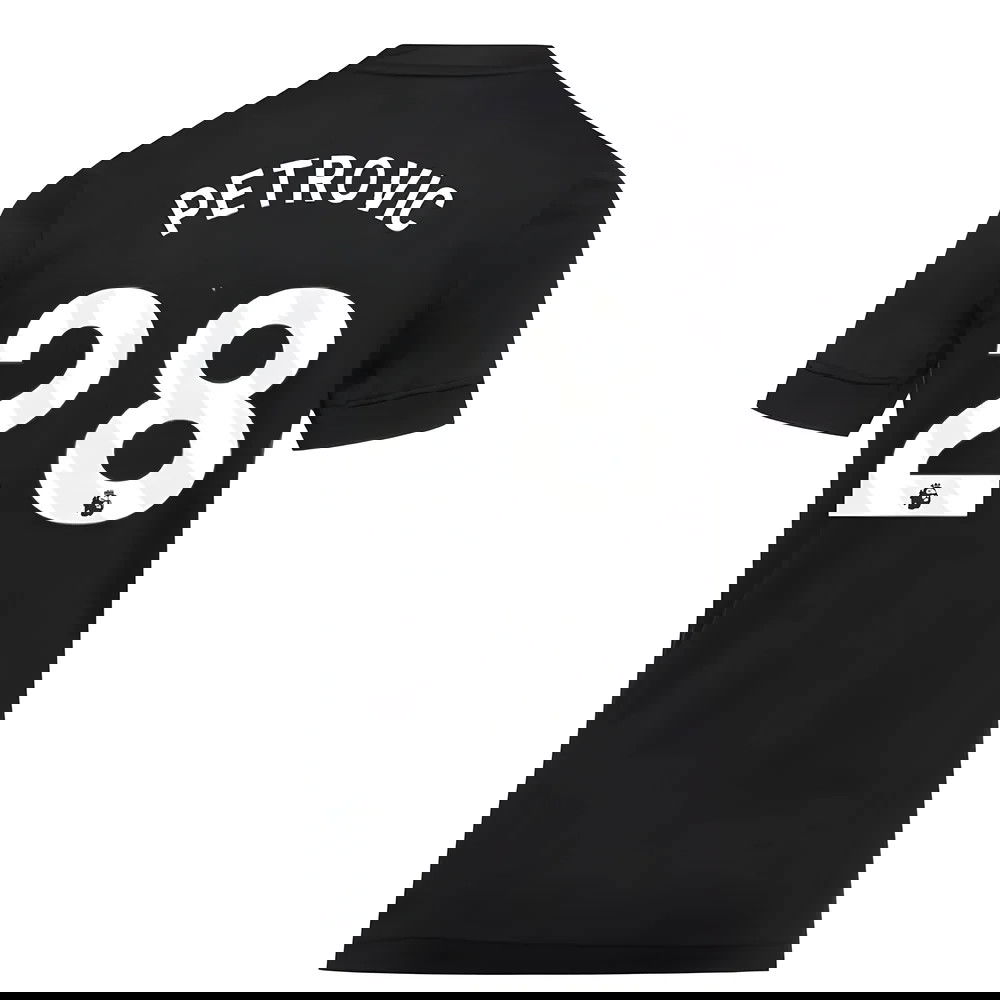 2025-2026 Chelsea Home Goalkeeper Shirt (Black) - Kids (Petrovic 28)
