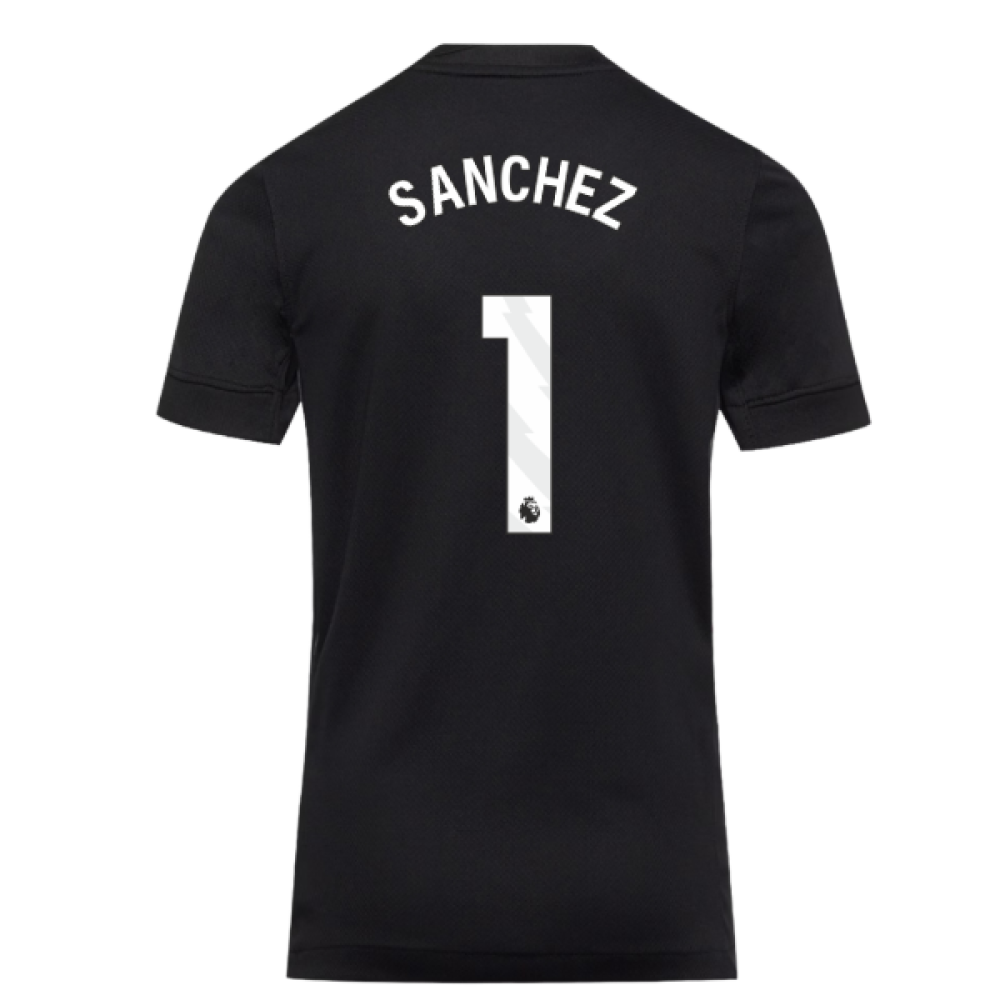 2025-2026 Chelsea Home Goalkeeper Shirt (Black) - Kids (Sanchez 1)